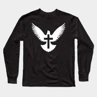 Dove with Cross Long Sleeve T-Shirt